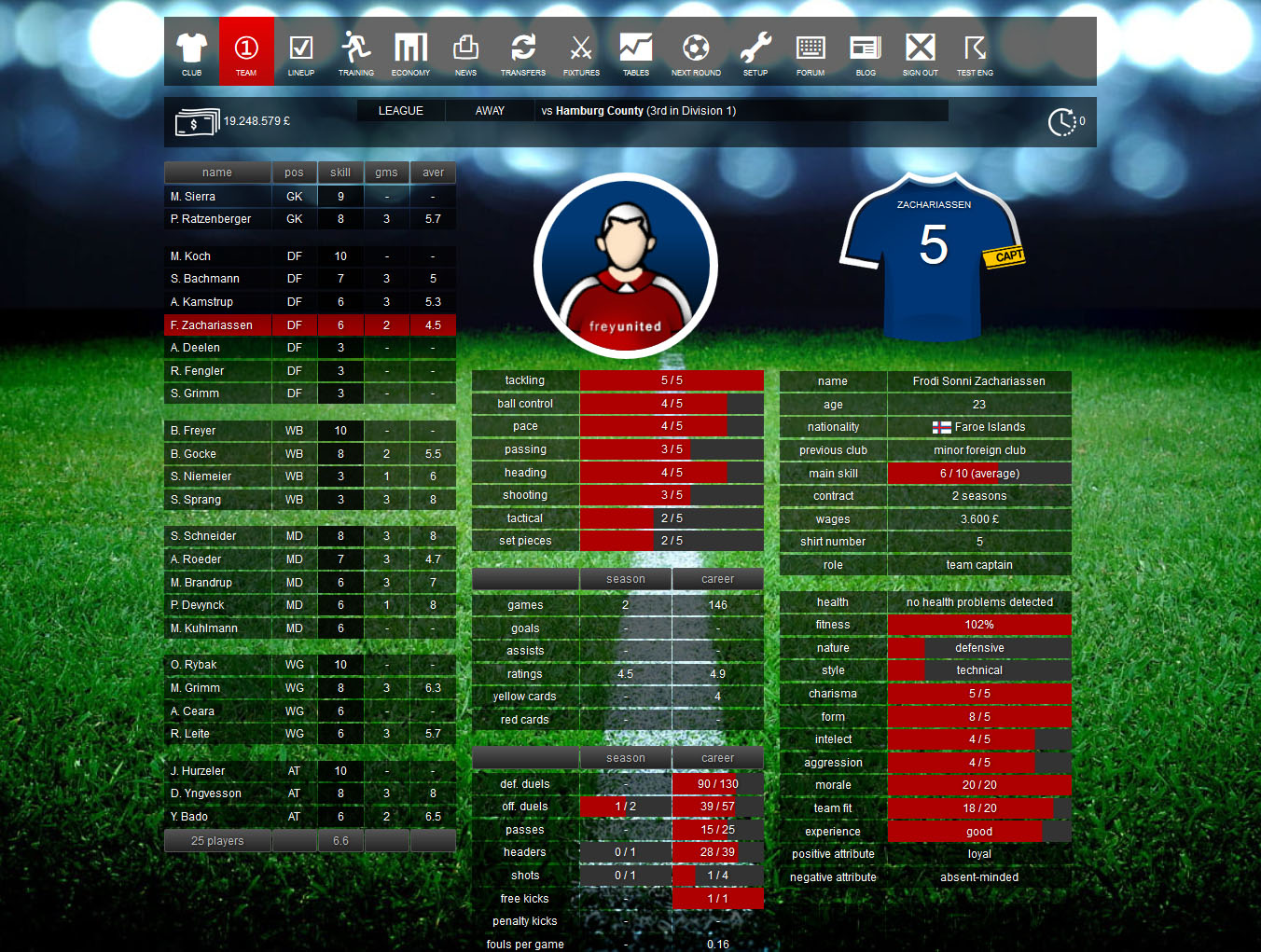 Soccer Manager 2025 - online soccer manager