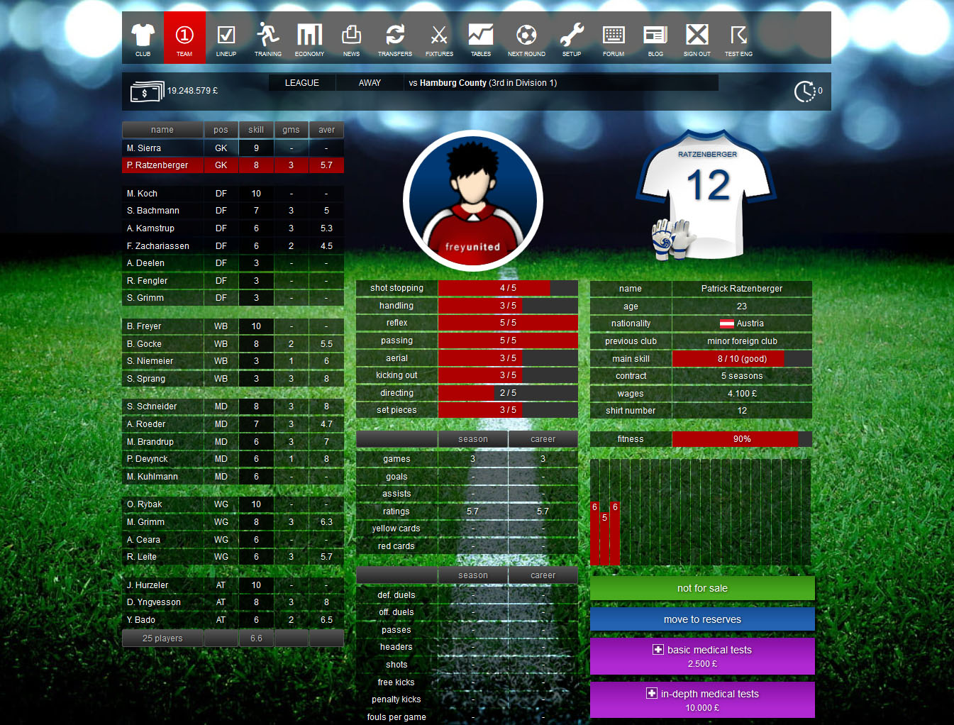 Soccer Manager 2025 - online soccer manager